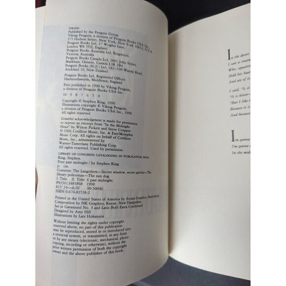 FOUR PAST MIDNIGHT by STEPHEN KING 1st Edition 1990 Hardcover with Dust Jacket - Picture 5 of 9